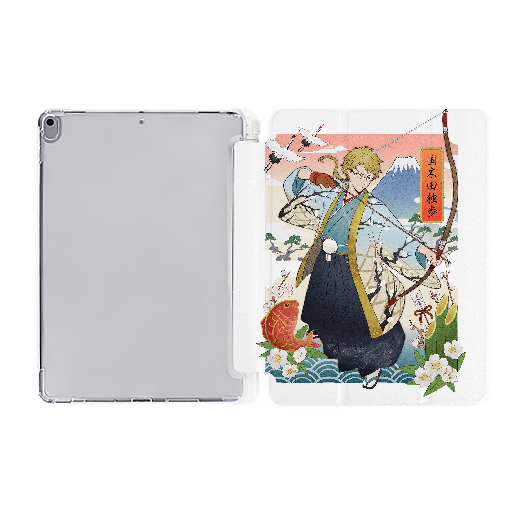 （画像用） 文豪ストレイドッグス Bungo Stray Dogs IPad ケース ペン収納付き 三つ折りスタンド PUレザー×シリコン 対応機種9.5/10.5/10.9インチ